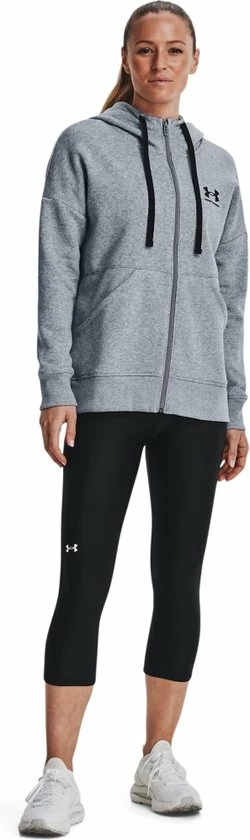 Under Armour Rival Fleece FZ Hoodie Dames Vest - Maat XL 4 Under Armour Rival Fleece FZ Hoodie Dames Vest - Maat XL - Afbeelding 2