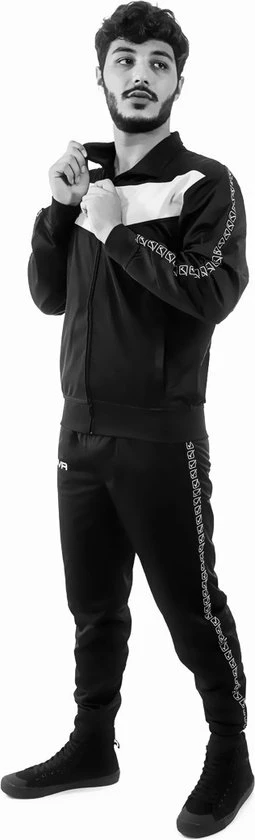 Trainingspak Givova TR018B Visa Banda,Zwart/Fuxia Roze , Maat 164/S 4 Trainingspak Givova TR018B Visa Banda,Zwart/Fuxia Roze , Maat 164/S - Afbeelding 2