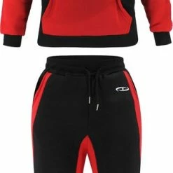 Legend Sports Joggingpak Heren/Dames Zwart/Rood Legend S