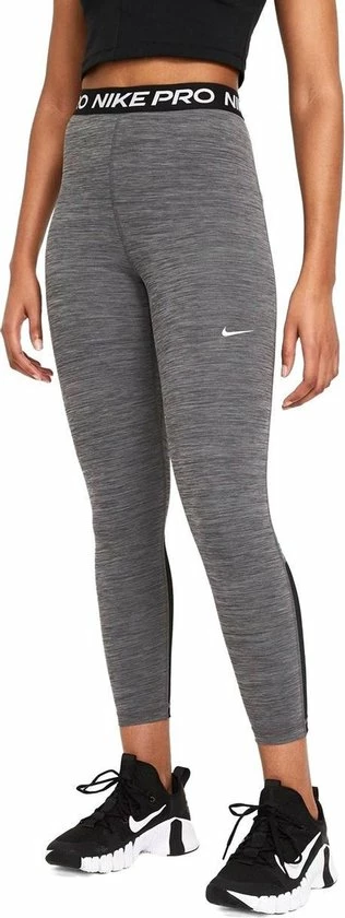 Nike Pro 365 7/8 Tight Sportlegging - Maat M - Vrouwen - Donker Grijs - Zwart - Wit 3 Nike Pro 365 7/8 Tight Sportlegging - Maat M - Vrouwen - Donker Grijs - Zwart - Wit