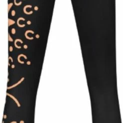 Sankalpa Eco Yoga Legging - Recycled PET Flessen - Sportlegging Dames - Fitness Legging - Duurzaam - Maat S/M - Zwart Met Goud -Sportkleding-Dames Winkel 323x840