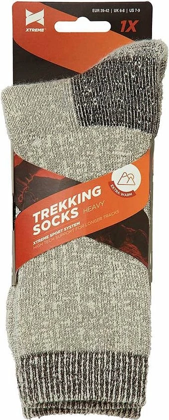 X Treme Sockswear Xtreme Trekking Sokken Thermal Heavy Grey Mouliner 4 X Treme Sockswear Xtreme Trekking Sokken Thermal Heavy Grey Mouliner - Afbeelding 2