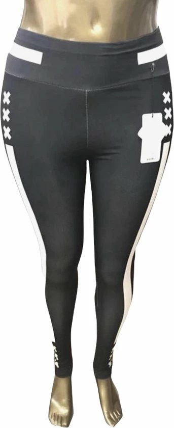 Merkloos Dames Legging - Sportlegging - High Waist - Zwart - Wit - Maat XL/XXL (42-44) 3 Merkloos Dames Legging - Sportlegging - High Waist - Zwart - Wit - Maat XL/XXL (42-44)