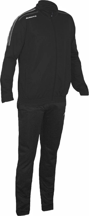 Masita | Trainingspak Striker - Trainingskleding Heren & Dames - Comfotech Materiaal - BLACK/ANTHRACIT - 164 3 Masita | Trainingspak Striker - Trainingskleding Heren & Dames - Comfotech Materiaal - BLACK/ANTHRACIT - 164