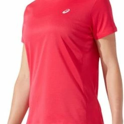Asics Core SS Top Sportshirt - Maat S - Vrouwen - Roze -Sportkleding-Dames Winkel 361x840 2