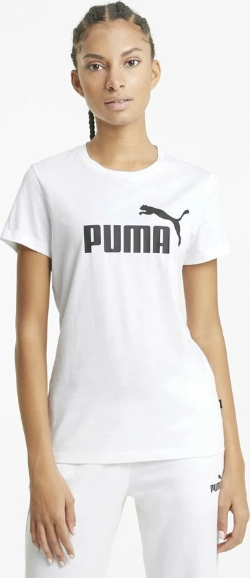 PUMA Ess Logo Tee Dames Sportshirt - Maat M 10 PUMA Ess Logo Tee Dames Sportshirt - Maat M - Afbeelding 8
