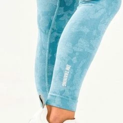 DM Training Wild Camo Sportlegging Dames - Squat Proof, Stylish Camouflage & High Waist - Blue / Blauw -Sportkleding-Dames Winkel 367x840 4