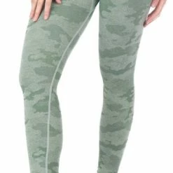 GYMFIT - Sportlegging Camo Army Green - Sportkleding Dames - Sportlegging Dames - High Waist - Yoga Legging Dames - Maat M