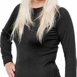 Poederbaas Thermoshirt - Maat 42 - Vrouwen - Zwart -Sportkleding-Dames Winkel 391x840 1