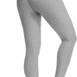 Fancylegs – Honey Sportlegging Dames – Legging Dames – Sportbroek Dames – Trainingbroek – Fitness – Yoga – Afvallen – Tik Tok - Grijs Maat S