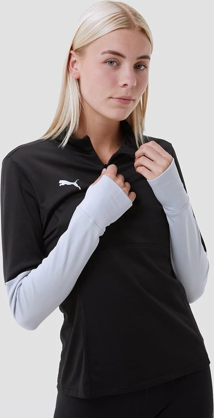Puma Individualliga Voetbaltop / Sporttrui - Met Rits - Zwart/Grijs Dames - Maat M 7 Puma Individualliga Voetbaltop / Sporttrui - Met Rits - Zwart/Grijs Dames - Maat M - Afbeelding 5