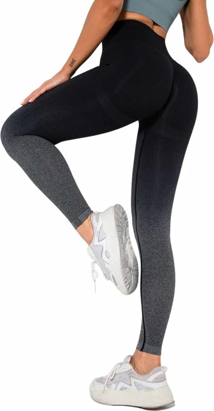 Merkloos Sportlegging Dames - Yoga Legging - High Waist Legging - Fitness Legging - Yoga Kleding Dames - Yoga Broek Dames - Sportkleding Dames - Sportbroek Dames - Gradient Legging | Zwart | Maat XS 8 Merkloos Sportlegging Dames - Yoga Legging - High Waist Legging - Fitness Legging - Yoga Kleding Dames - Yoga Broek Dames - Sportkleding Dames - Sportbroek Dames - Gradient Legging | Zwart | Maat XS - Afbeelding 6