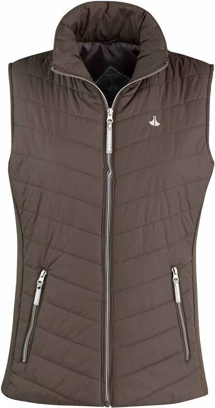 BJØRNSON Siri Bodywarmer Dames - Winddicht - Waterafstotend - Maat 40 - Bruin 4 BJØRNSON Siri Bodywarmer Dames - Winddicht - Waterafstotend - Maat 40 - Bruin - Afbeelding 2