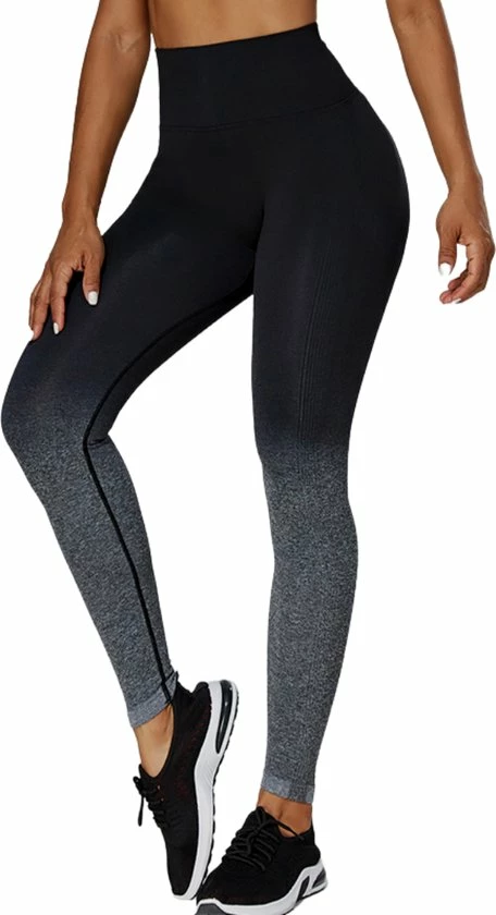 Merkloos Sportlegging Dames - Yoga Legging - High Waist Legging - Fitness Legging - Yoga Kleding Dames - Yoga Broek Dames - Sportkleding Dames - Sportbroek Dames - Gradient Legging | Zwart | Maat XS 3 Merkloos Sportlegging Dames - Yoga Legging - High Waist Legging - Fitness Legging - Yoga Kleding Dames - Yoga Broek Dames - Sportkleding Dames - Sportbroek Dames - Gradient Legging | Zwart | Maat XS