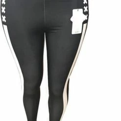 Merkloos Dames Legging - Sportlegging - High Waist - Zwart - Wit - Maat XL/XXL (42-44) 6 Merkloos Dames Legging - Sportlegging - High Waist - Zwart - Wit - Maat XL/XXL (42-44) -Sportkleding-Dames Winkel 461x840
