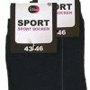 ByElbo Sportsokken | Badstof Binnen Voering | 2-PACK | Zwart | Maat 43/46 -Sportkleding-Dames Winkel 470x840 2