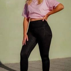 Pink Coconut Highwaist Pocket Legging Michelle Yoga - Running - Fitness - Met Zakken - Zwart Maat XL