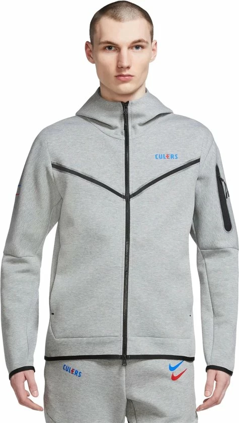 Nike - FC Barcelona - Tech /fleece Trainingspak - Grey/black - 22/23 3 Nike - FC Barcelona - Tech /fleece Trainingspak - Grey/black - 22/23