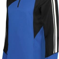 Masita | Zip-Sweater Forza - Korte Ritssluiting En Duimgaten - ROYAL BLUE/BLAC - L -Sportkleding-Dames Winkel 476x840 2