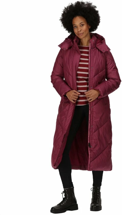 De Regatta Longley Extra Lange Jas - Dames - Waterafstotend - Geïsoleerd - Paars 7 De Regatta Longley Extra Lange Jas - Dames - Waterafstotend - Geïsoleerd - Paars - Afbeelding 5