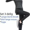 Ministry Of Yoga Fitness Yoga Wear Kleding Set 3 Stuks Rek Katoen / Nylon Ademend Maat S Zwart 1 Ministry Of Yoga Fitness Yoga Wear Kleding Set 3 Stuks Rek Katoen / Nylon Ademend Maat S Zwart -Sportkleding-Dames Winkel 483x840 4