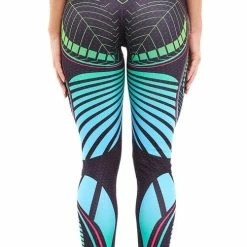 Ultimate Fit Fitnesslegging In Decoratief Blad Print Design. Zwart, Roze, Groen En Blauw 16 Ultimate Fit Fitnesslegging In Decoratief Blad Print Design. Zwart, Roze, Groen En Blauw -Sportkleding-Dames Winkel 487x840