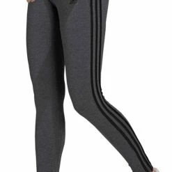 Adidas 3-Stripes Tight Sportlegging - Maat S - Vrouwen - Donker Grijs/Zwart