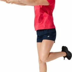 Asics Core SS Top Sportshirt - Maat S - Vrouwen - Roze -Sportkleding-Dames Winkel 505x840