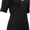 Lunatex Dames Thermo Shirt Korte Mouw Met V-hals Zwart- Maat M -Sportkleding-Dames Winkel 526x840 2