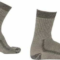 Soga 2-Pack Merino Wollen Wandelsokken Met Badstof Voering S7 - Unisex - Grijs - Maat 46-48