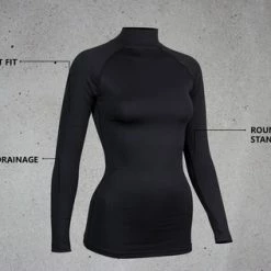 Avento Shirt Base Layer Lange Mouw - Vrouwen - Zwart - Maat 42 -Sportkleding-Dames Winkel 550x316 3