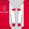 AFC Ajax Ajax Hoodie Rood/wit Logo XL -Sportkleding-Dames Winkel 550x316 5