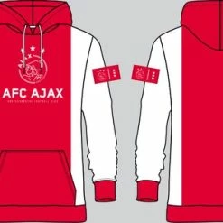 AFC Ajax Ajax Hoodie Rood/wit Logo XL