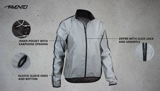 Avento Reflecterend Jack Dames - Full Reflective - Zilver - 38 11 Avento Reflecterend Jack Dames - Full Reflective - Zilver - 38 - Afbeelding 9