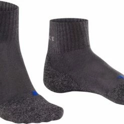 FALKE TK2 Explore Cool Short Wandelsokken Kort Zacht Thermisch Anti-blaar Antizweet Zonder Motief Met Elastische Boord Verkoelend Ademend Sneldrogend Grijs Dames Sportsokken - Maat 35-36 -Sportkleding-Dames Winkel 550x346