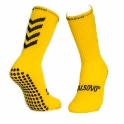 CALSOVO | Gripsokken | Geel (senior) | Anti Blaren | Voetbal | Tennis | Basketbal