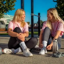 Pink Coconut Highwaist Pocket Legging Michelle Yoga - Running - Fitness - Met Zakken - Grijs Maat XL -Sportkleding-Dames Winkel 550x412 3