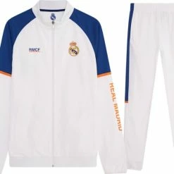 Real Madrid CF Real Madrid Trainingspak 21/22 - Voetbaltrainingspak Voor Heren - Officieel Real Madrid Fanproduct - Vest En Trainingsbroek - 100% Polyester - Maat XXL -Sportkleding-Dames Winkel 550x441 1