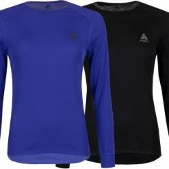 ODLO Suw Top Crew Neck L/S Active Warm 2 Pack Thermoshirt Dames - Maat M