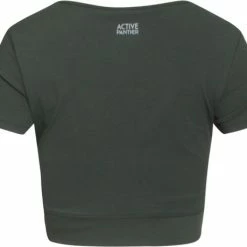 Active Panther T-shirt Wendy Top Solid Cross Army Green, Dames Yoga Elastische Oefening Sport Tops Korte Mouwen Workout Kleding Fitness Casual Vrouwen Sport Fitness Basic Compressie Running Crop Tops, Longline Crop Tank Top Gewatteerde Running Yoga 12 Active Panther T-shirt Wendy Top Solid Cross Army Green, Dames Yoga Elastische Oefening Sport Tops Korte Mouwen Workout Kleding Fitness Casual Vrouwen Sport Fitness Basic Compressie Running Crop Tops, Longline Crop Tank Top Gewatteerde Running Yoga -Sportkleding-Dames Winkel 550x459 3