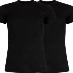 Campri Thermoshirt Korte Mouw (2-Pack) - Sportshirt - Dames - Maat M - Zwart -Sportkleding-Dames Winkel 550x470 1