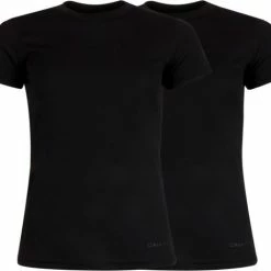 Campri Thermoshirt Korte Mouw (2-Pack) - Sportshirt - Dames - Maat XL - Zwart -Sportkleding-Dames Winkel 550x470