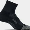 Feetures Sokken - Elite Light Cushion Quarter - Black -Sportkleding-Dames Winkel 550x474 4