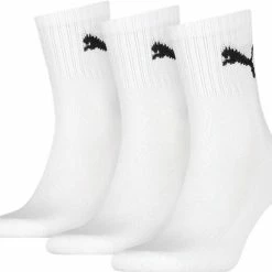 Puma D Basic Sport Sportsokken - Maat 39-42 - Unisex - Wit 9-pack -Sportkleding-Dames Winkel 550x486