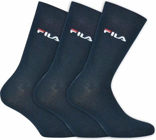 Fila - Normal Socks 3-Pack - Navy Sokken - 35-38 - Blauw 3 Fila - Normal Socks 3-Pack - Navy Sokken - 35-38 - Blauw