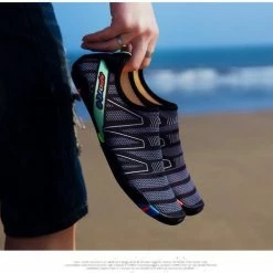 Nixnix - Waterschoenen - Maat 46 - Aquaschoenen - Strandschoenen - Antislip - Schoenen Voor Zwembaden En Strand - Volwassenen En Kinderen - Beschermt Tegen Grof Zand Scherpe Stenen En Dieren Onder Water - Unisex -Sportkleding-Dames Winkel 550x506 1