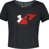 Under Armour Run Graphic Crop Tee Sportshirt Dames - Zwart -Sportkleding-Dames Winkel 550x523 5