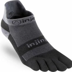 Injinji Run Midweight No-Show Coolm Teensok 203110 Black-gray S=37-40