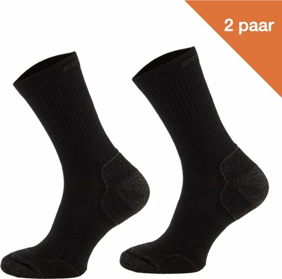 Comodo Wandelsokken Merinowol TRE7 - Zwart - 2 Paar - Maat 39-42 3 Comodo Wandelsokken Merinowol TRE7 - Zwart - 2 Paar - Maat 39-42
