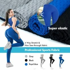 WiseGoods - Premium Anti Cellulitis Legging - Shaping - Sportlegging - Push Up - Yoga - Legging Fitness - High Waist - Zwart - L -Sportkleding-Dames Winkel 550x550 157